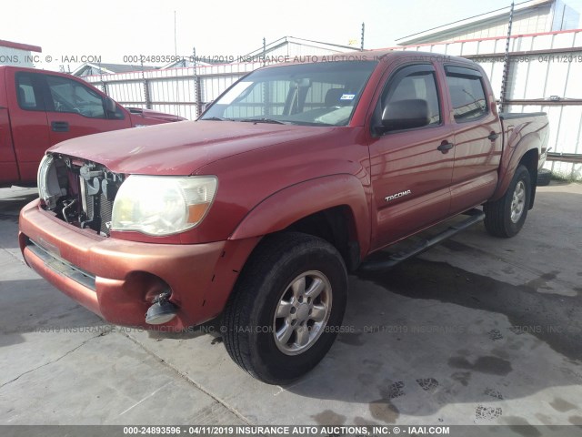 3TMJU62N07M034919 - 2007 TOYOTA TACOMA DOUBLE CAB PRERUNNER RED photo 2