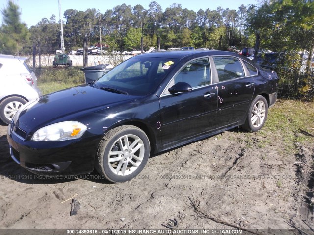 2G1WC5E34C1139857 - 2012 CHEVROLET IMPALA LTZ BLACK photo 2