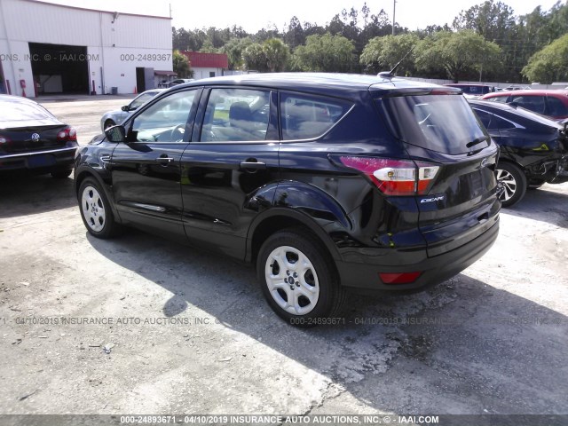 1FMCU0F77JUA17275 - 2018 FORD ESCAPE S BLACK photo 3