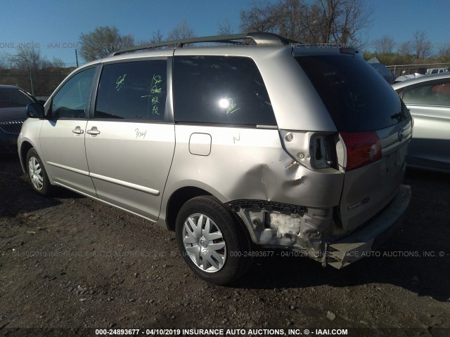 5TDZA23CX6S562306 - 2006 TOYOTA SIENNA CE/LE SILVER photo 3