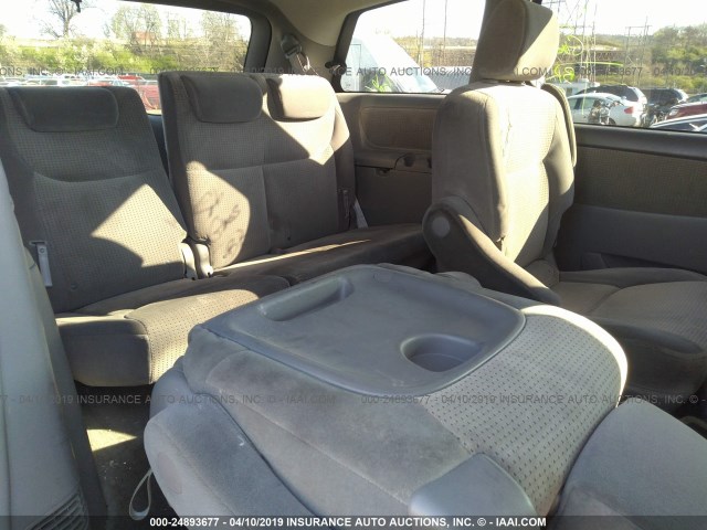 5TDZA23CX6S562306 - 2006 TOYOTA SIENNA CE/LE SILVER photo 8