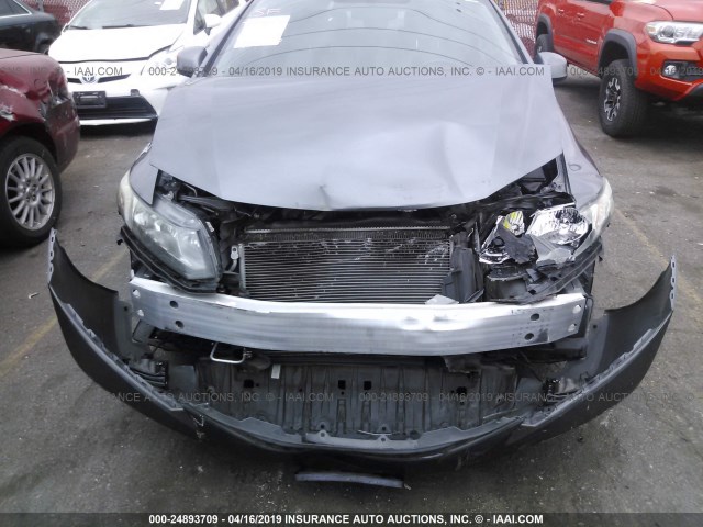 19XFB2F99DE235550 - 2013 HONDA CIVIC EXL GRAY photo 6