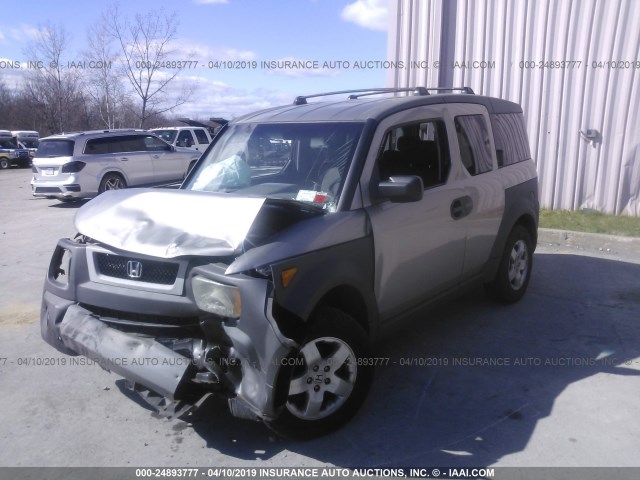 5J6YH28513L021105 - 2003 HONDA ELEMENT EX GRAY photo 2