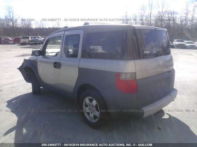 5J6YH28513L021105 - 2003 HONDA ELEMENT EX GRAY photo 3