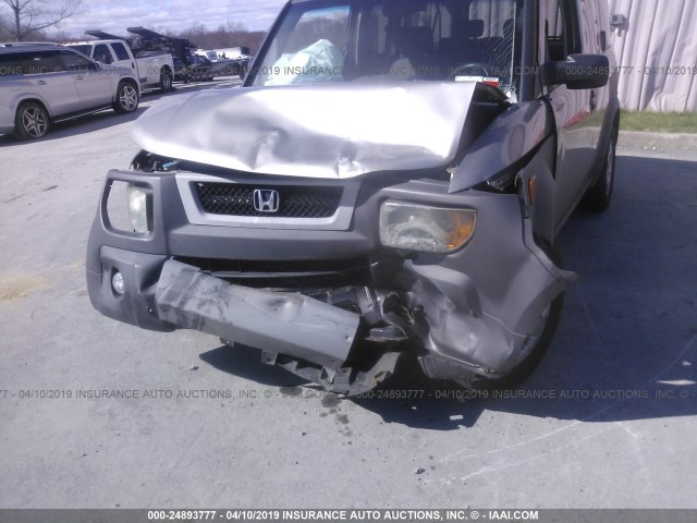 5J6YH28513L021105 - 2003 HONDA ELEMENT EX GRAY photo 6