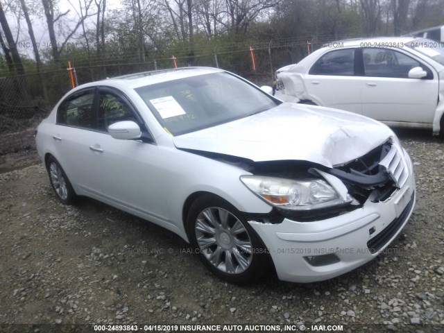 KMHGC46E29U036774 - 2009 HYUNDAI GENESIS 3.8L WHITE photo 1