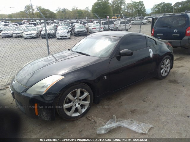 JN1AZ34D85M600535 - 2005 NISSAN 350Z COUPE BLACK photo 2