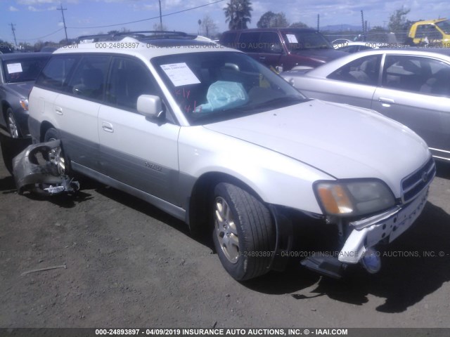4S3BH686227611753 - 2002 SUBARU LEGACY OUTBACK LIMITED WHITE photo 1
