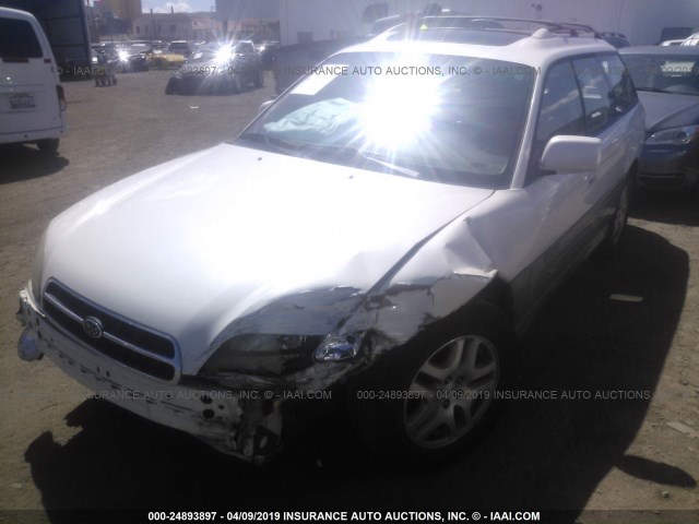 4S3BH686227611753 - 2002 SUBARU LEGACY OUTBACK LIMITED WHITE photo 6