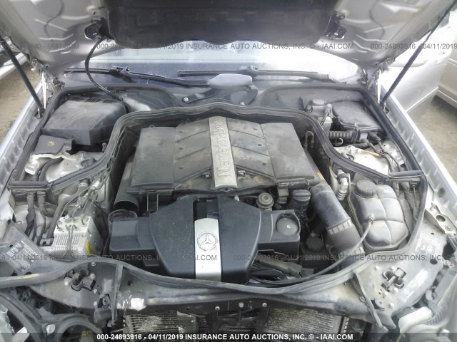 WDBUF65J54A463397 - 2004 MERCEDES-BENZ E 320 SILVER photo 10