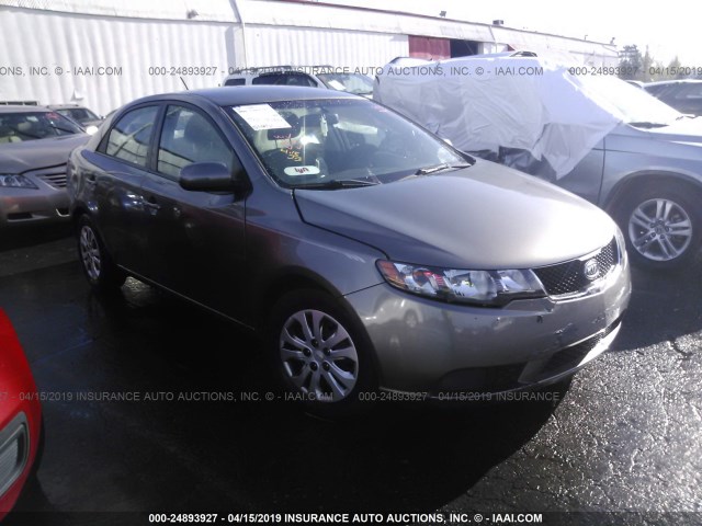 KNAFU4A25B5415498 - 2011 KIA FORTE EX GRAY photo 1