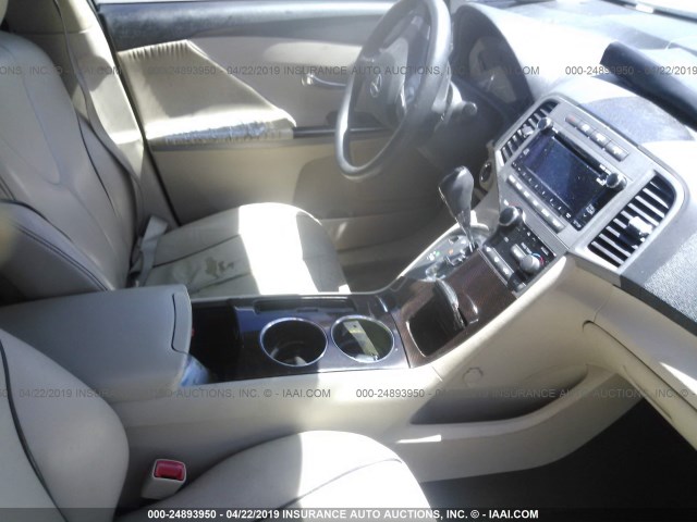 4T3ZA3BB9AU020975 - 2010 TOYOTA VENZA WHITE photo 5