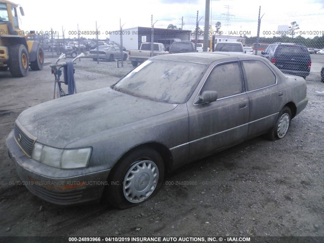 JT8UF11E6M0097936 - 1991 LEXUS LS 400 BROWN photo 2