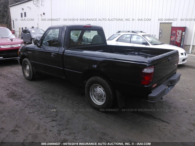 1FTYR10C31TA13642 - 2001 FORD RANGER BLACK photo 3