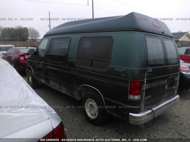 1FDRE14WXXHB69835 - 1999 FORD ECONOLINE E150 VAN GREEN photo 3