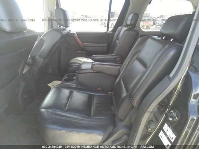 5N3AA08A35N811643 - 2005 INFINITI QX56 BLACK photo 8