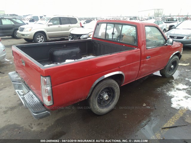 1N6ND11S4JC397550 - 1988 NISSAN D21 SHORT BED RED photo 4