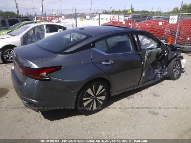 1N4BL4EV0KN303867 - 2019 NISSAN ALTIMA SL SILVER photo 4