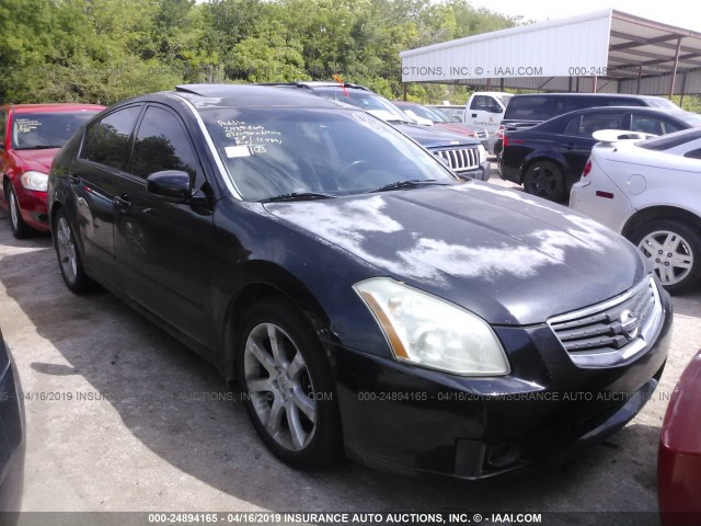 1N4BA41EX7C826103 - 2007 NISSAN MAXIMA SE/SL BLACK photo 1