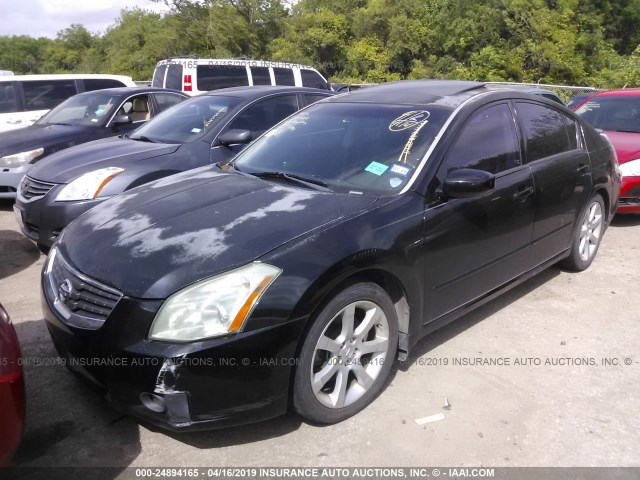 1N4BA41EX7C826103 - 2007 NISSAN MAXIMA SE/SL BLACK photo 2