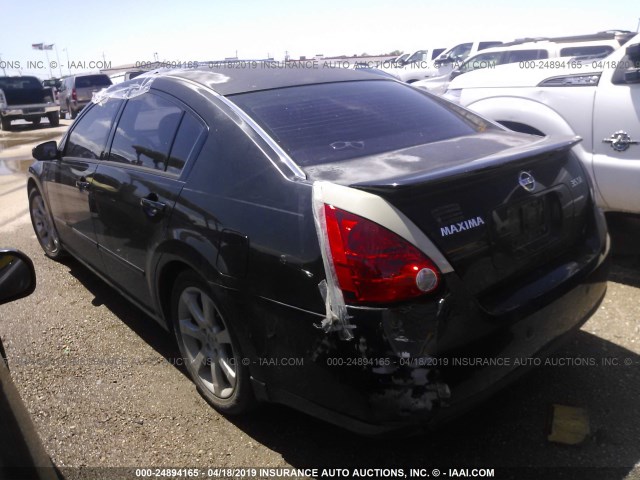 1N4BA41EX7C826103 - 2007 NISSAN MAXIMA SE/SL BLACK photo 3