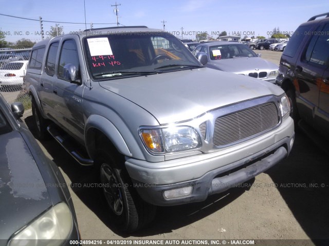 5TEGN92N03Z215119 - 2003 TOYOTA TACOMA DOUBLE CAB PRERUNNER SILVER photo 1