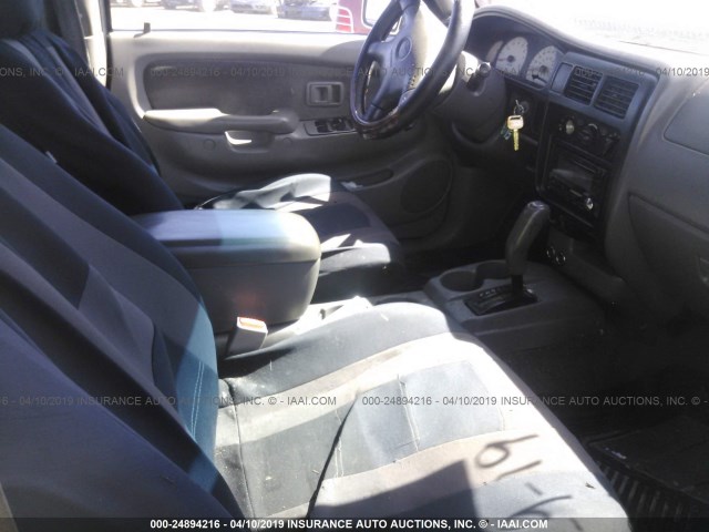 5TEGN92N03Z215119 - 2003 TOYOTA TACOMA DOUBLE CAB PRERUNNER SILVER photo 5