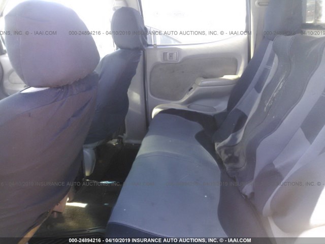 5TEGN92N03Z215119 - 2003 TOYOTA TACOMA DOUBLE CAB PRERUNNER SILVER photo 8