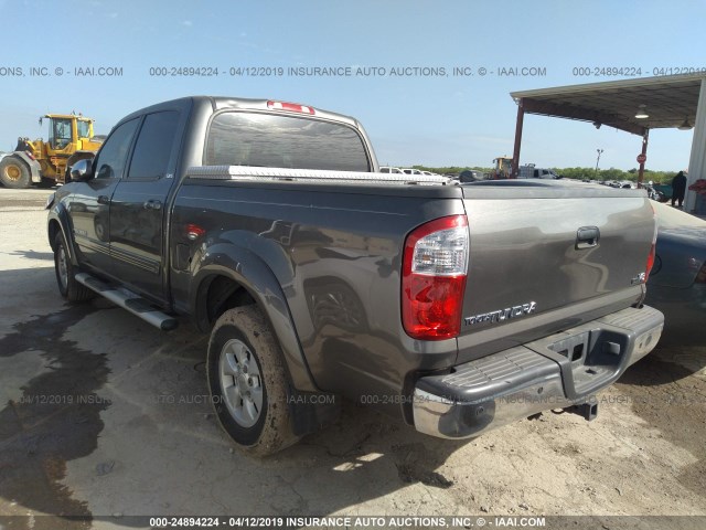 5TBET34196S555058 - 2006 TOYOTA TUNDRA DOUBLE CAB SR5 GRAY photo 3