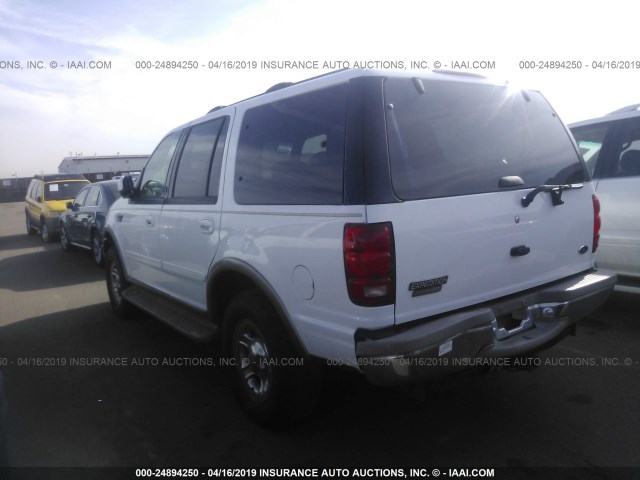 1FMPU18L22LA83984 - 2002 FORD EXPEDITION EDDIE BAUER WHITE photo 3