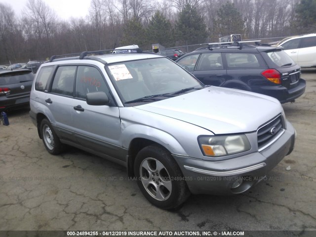 JF1SG65613H717460 - 2003 SUBARU FORESTER 2.5XS SILVER photo 1