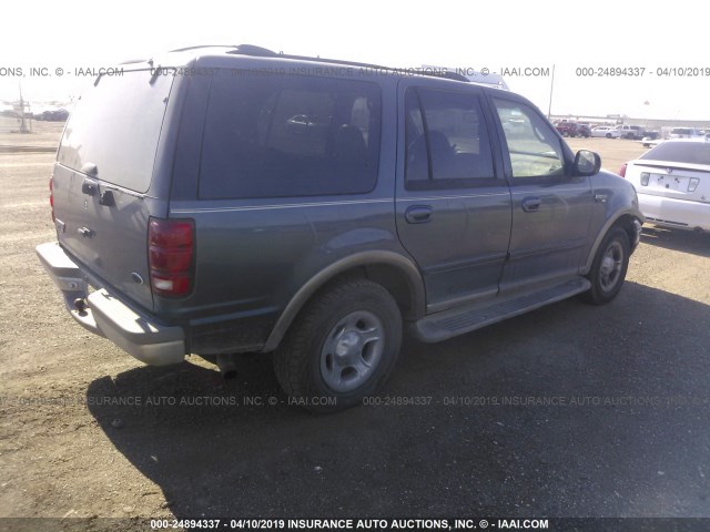 1FMRU17W41LA10392 - 2001 FORD EXPEDITION EDDIE BAUER BLUE photo 4