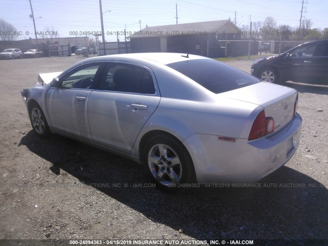 1G1ZB5EB7AF118756 - 2010 CHEVROLET MALIBU LS SILVER photo 3