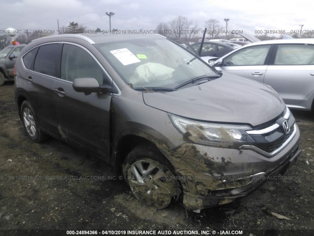 5J6RM4H75GL132131 - 2016 HONDA CR-V EXL BROWN photo 1