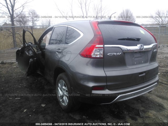 5J6RM4H75GL132131 - 2016 HONDA CR-V EXL BROWN photo 3