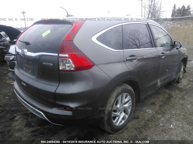 5J6RM4H75GL132131 - 2016 HONDA CR-V EXL BROWN photo 4