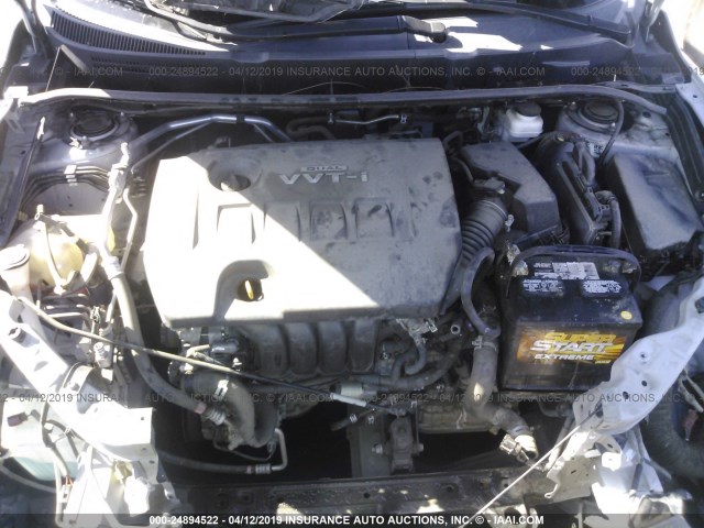 2T1KU4EE5AC269501 - 2010 TOYOTA COROLLA MATRIX  SILVER photo 10
