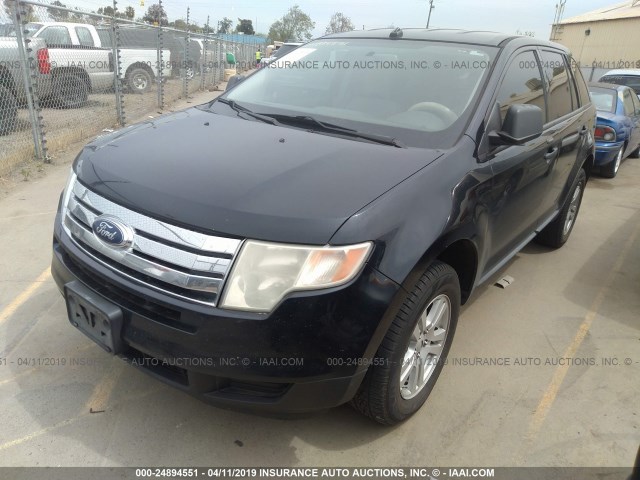 2FMDK36C28BA43288 - 2008 FORD EDGE SE BLACK photo 2