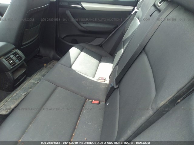 5UXWX9C52E0D23881 - 2014 BMW X3 XDRIVE28I SILVER photo 8