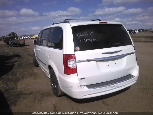 2A4RR5DG5BR658059 - 2011 CHRYSLER TOWN & COUNTRY TOURING WHITE photo 3