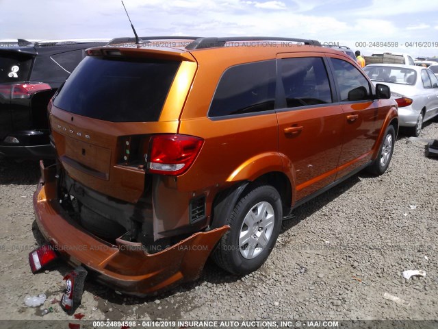 3D4PG4FB2BT515696 - 2011 DODGE JOURNEY EXPRESS ORANGE photo 4