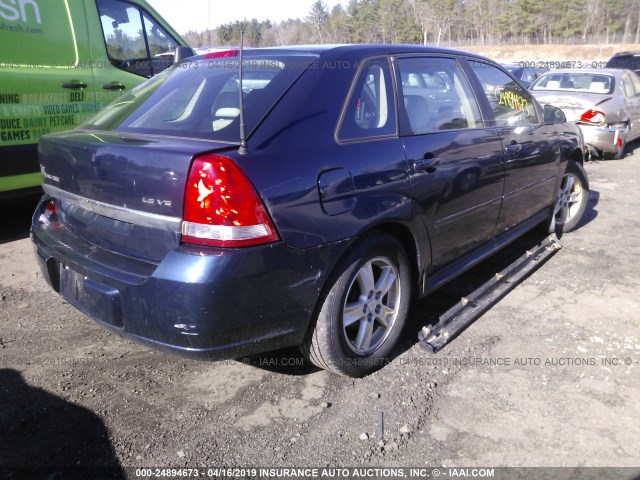 1G1ZT64884F215798 - 2004 CHEVROLET MALIBU MAXX LS BLUE photo 4