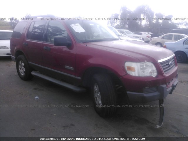 1FMEU62EX6ZA03574 - 2006 FORD EXPLORER XLS RED photo 1