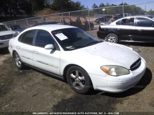 1FAFP55U5YA242079 - 2000 FORD TAURUS SES WHITE photo 1