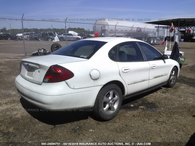 1FAFP55U5YA242079 - 2000 FORD TAURUS SES WHITE photo 4