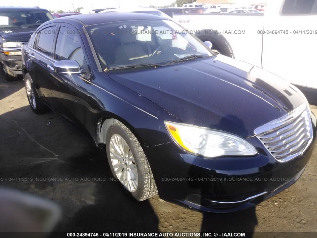 1C3BC2FG2BN527600 - 2011 CHRYSLER 200 LIMITED BLUE photo 1