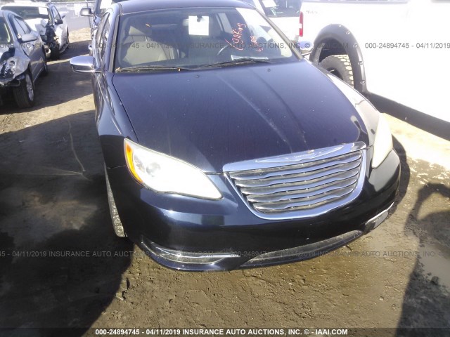 1C3BC2FG2BN527600 - 2011 CHRYSLER 200 LIMITED BLUE photo 6