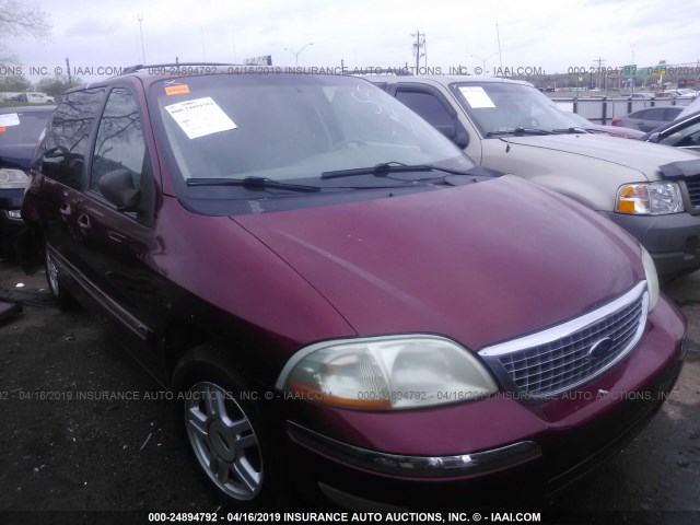 2FMDA52432BA46348 - 2002 FORD WINDSTAR SE RED photo 1