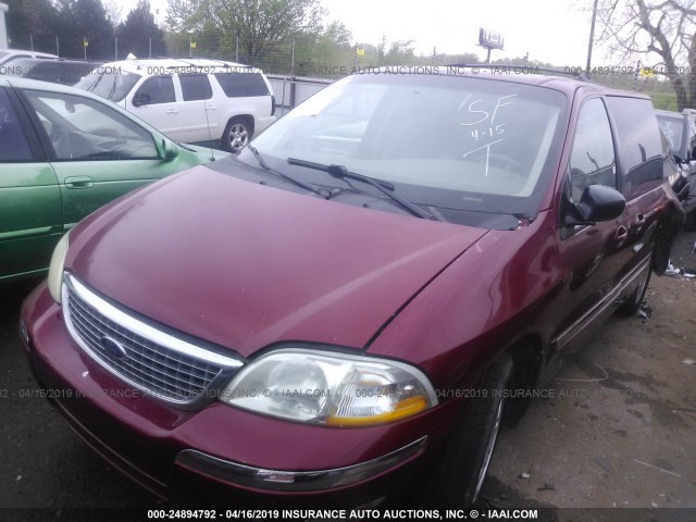 2FMDA52432BA46348 - 2002 FORD WINDSTAR SE RED photo 2