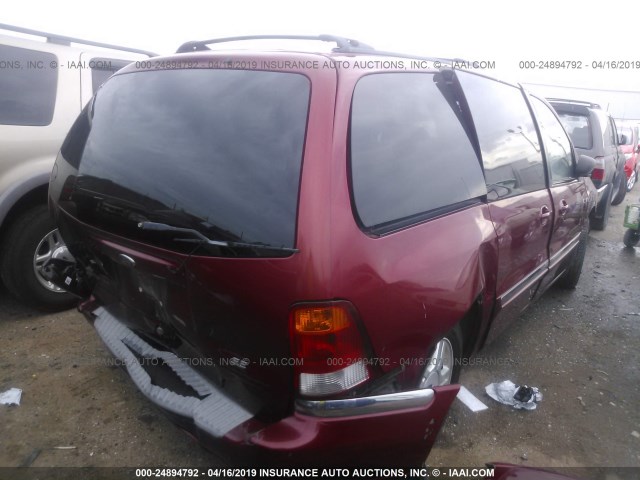 2FMDA52432BA46348 - 2002 FORD WINDSTAR SE RED photo 4